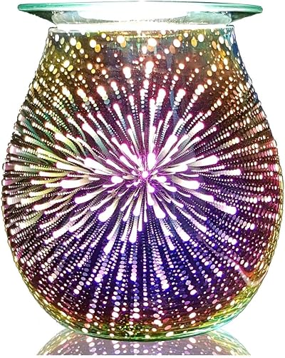 Astin of London Electric Wax Melt Burner 3D Firework Design Iridescent