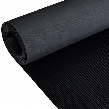 Amazon.com: Black Rubber Multipurpose Floor Mat for Household Carpeting
