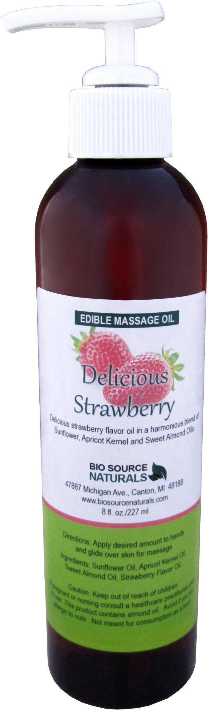 Mint Chocolate Edible Massage Oil 8 fl. oz. Pump with Pure