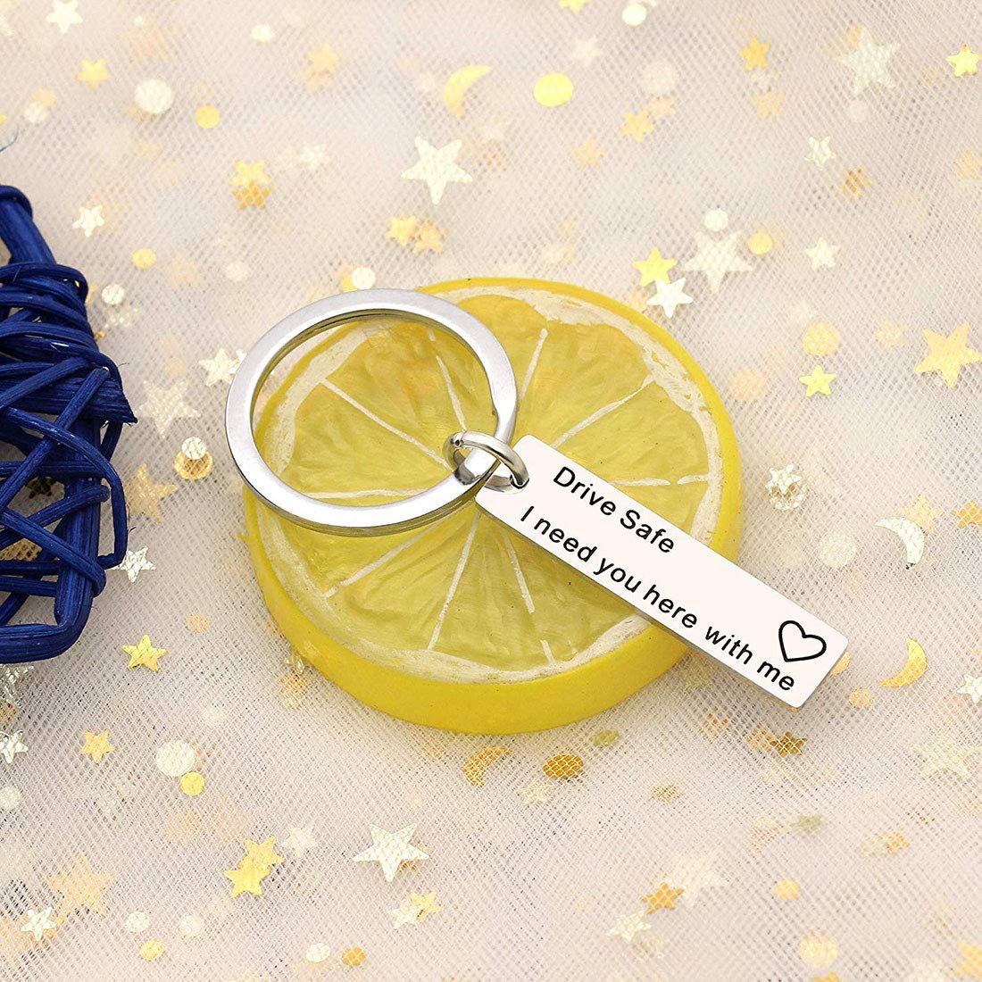 Runalp Drive Safe Keychain, I Need You here with me, Style 1