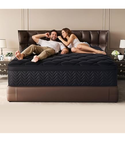 Amazon.com: QOFYU 12 Inch Full Size Mattress 54”Wx75”L, Black