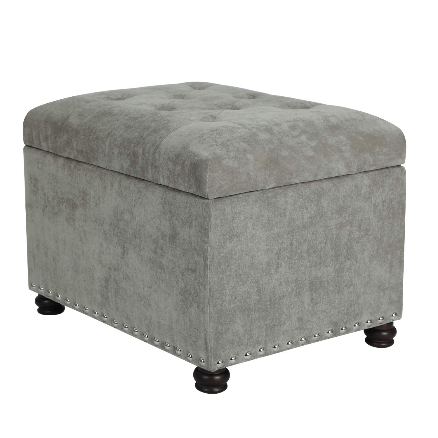 Best leather storage ottoman olive