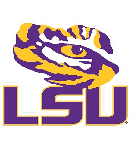 LSU Tigers Fleur De Lis Aufkleber – Offizielles Fan-Accessoire, Ca. 10,2 Cm