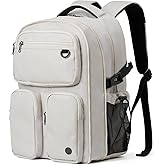 mixi Large Capacity Travel Laptop Backpack, Lightweight Durable College Bookbag Men Woman 15.6" Computer Bag, Water Resistant Outdoor Hiking Backpacks With Multifunction Pockets, 16 Inch Expandable