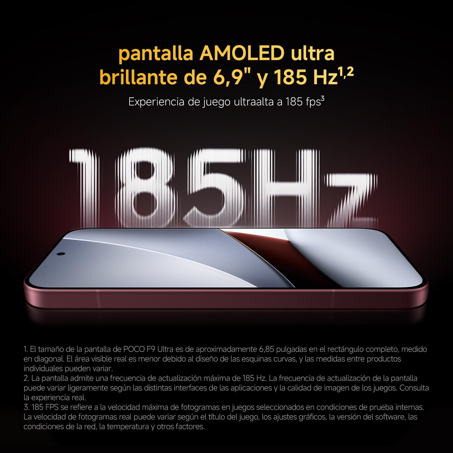 Poco F9 Ultra, 16+512, Cereza Oscuro, 8050mAh, Carga 100 W
