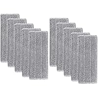 [10 packs] Ultrafine fiber spray mop pad for dry and wet mops has a replacement head of 33x12cm. Deep cleaning, reusable and 
