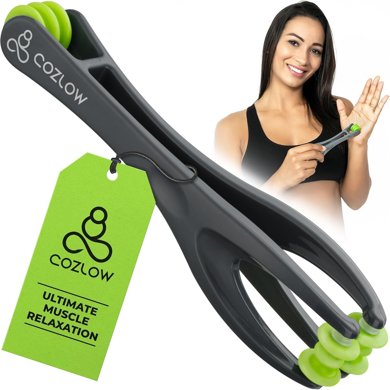 Photo 1 of COZLOW HandPro Finger Massager for Deep Tissue Comfort, Dual-Sided Therapy Tool for Arthritis, Carpal Tunnel, Stress & Pain Relief, Massage Roller for Hands, Palm & Wrist