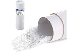 CRYOKING 1000Pcs Glass Capillary Tubes, 100 mm Micro Lab Glass Pipettes, Melting Point Tube with 0.3mm ID and 0.5mm OD for TLC Spotting