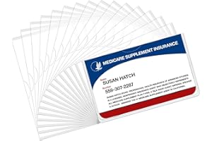 Utron 16 PCS Social Security Card Protector, Clear Waterproof Credit Card Sleeve, Soft Plastic Card Sleeves, Credit Card Sleeve for Credit Card, Medicare Card, Business Card and Social Security Card