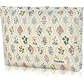 KeYaMee Make Up Bag Cosmetic Bags for Travel Women Floral Organizer Pouch Toiletry Bags with Zipper Large Capacity 01 rhombisch