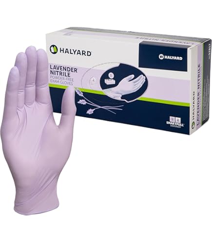 Amazon.com: Halyard Health Nitrile Glove, Purple, Medium, 100