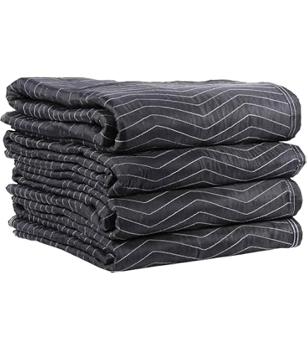 Thick Durable Moving & Packing Blanket – 6-Pack, 72" X 80", Heavy Duty Quilted Pad For Furniture, TVs & Appliances