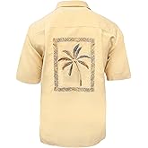 Weekender Men's Hawaiian Embroidery Shirt - Framed Palms