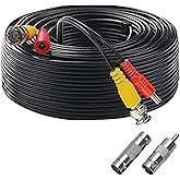 ANLINK 100ft/30M All-in-One Video Power Cables, BNC Extension Surveillance Camera Wires for CCTV Security DVR System Installa