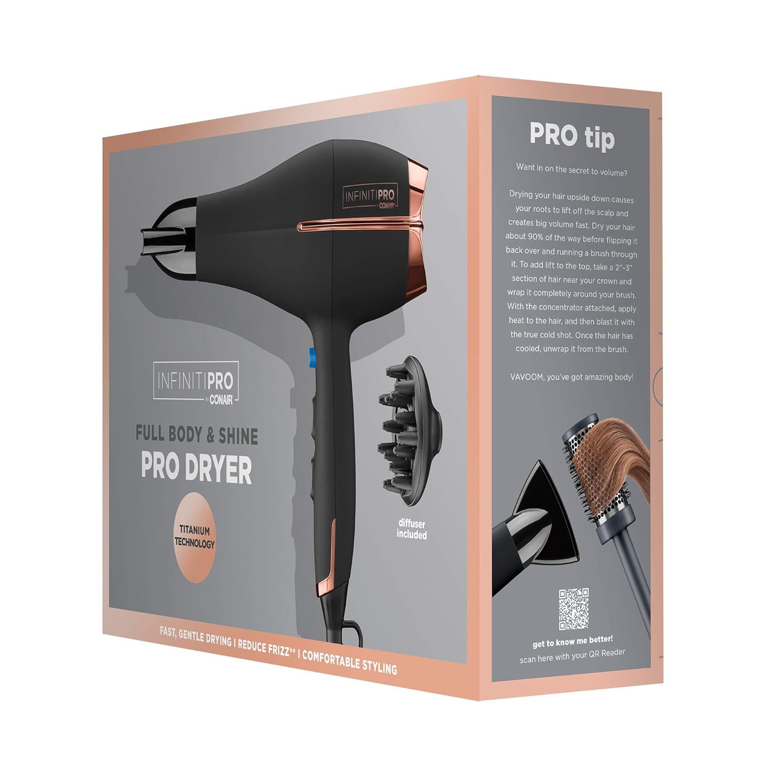 INFINITIPRO BY CONAIR 1875 Watt AC Motor Pro Hair Dryer with Ceramic Technology: Industrial & Scientific