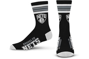 For Bare Feet NBA 4 Stripe Deuce Crew Sock Team Color