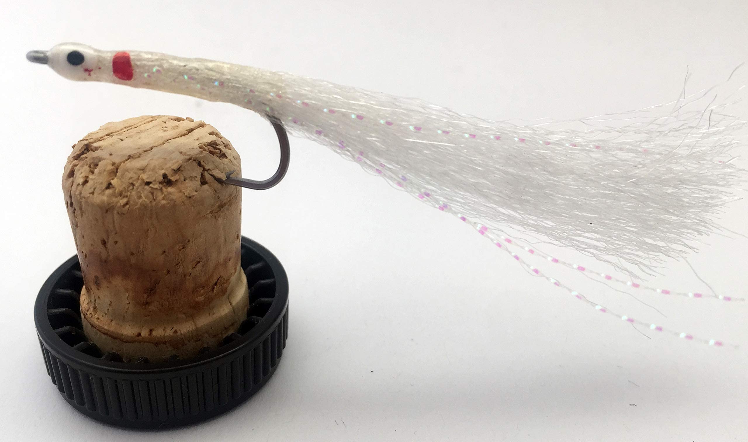 BestCity Fly Fishing White Sand Eels/Sandeels Sizes 2 & 2/0 Pack of 10