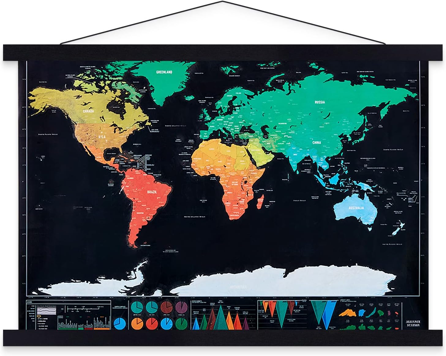 Wall Décor - 36x24 36x48 36x12 Poster Frame, Magnetic Light Wood Wooden Frame Hanger for Photo Picutre Canvas Artwork Art Print Wall Hanging (1 Pack, 36