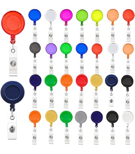 thumbnail image 2 of Badge Reels Retractable 3 PC Nurse Badge Reel Set - Cute Pink Retractable ID Holder For Medical Staff & Healthcare Workers Medical Staff Badge Clip 2 of 14