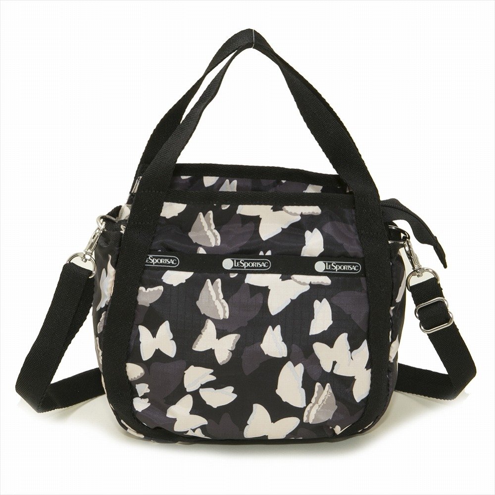 Amazon (レスポートサック) LeSportsac SMALL JENNI ハンドバッグ 8056 e181 E181 BUTTERFLOAT ブラック 並行輸入品