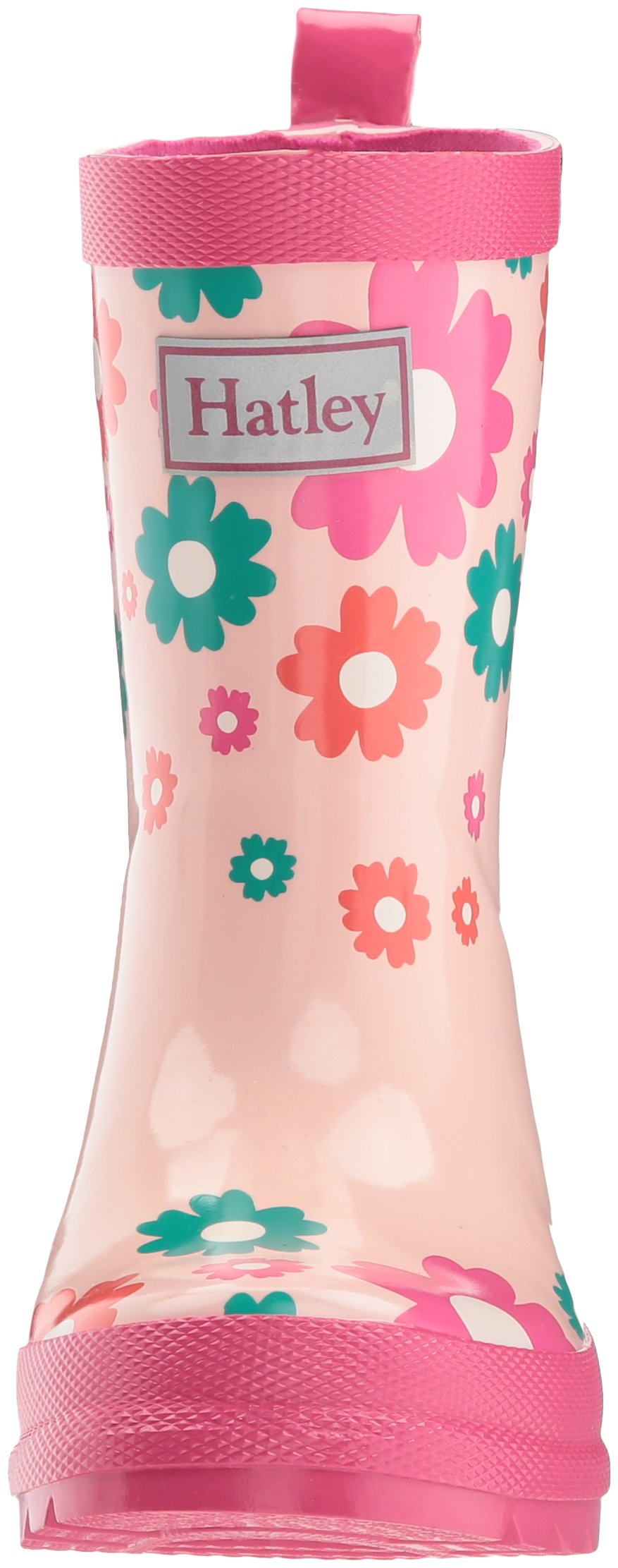 Hatley Girls' Little Printed Rain Boot, Scattered Flowers, 8 US Child