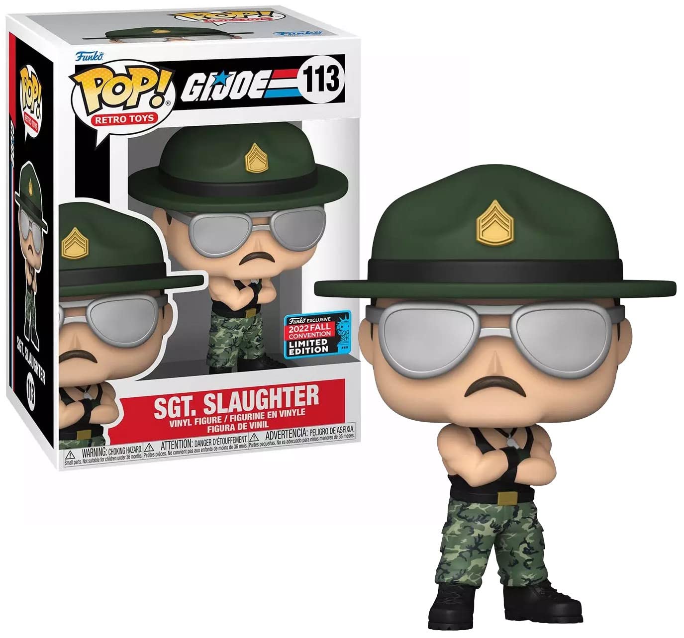 Funko POP! Retro Toys: G.I. Joe SGT. Slaughter Vinyl Figure 2022 Fall Convention Exclusive