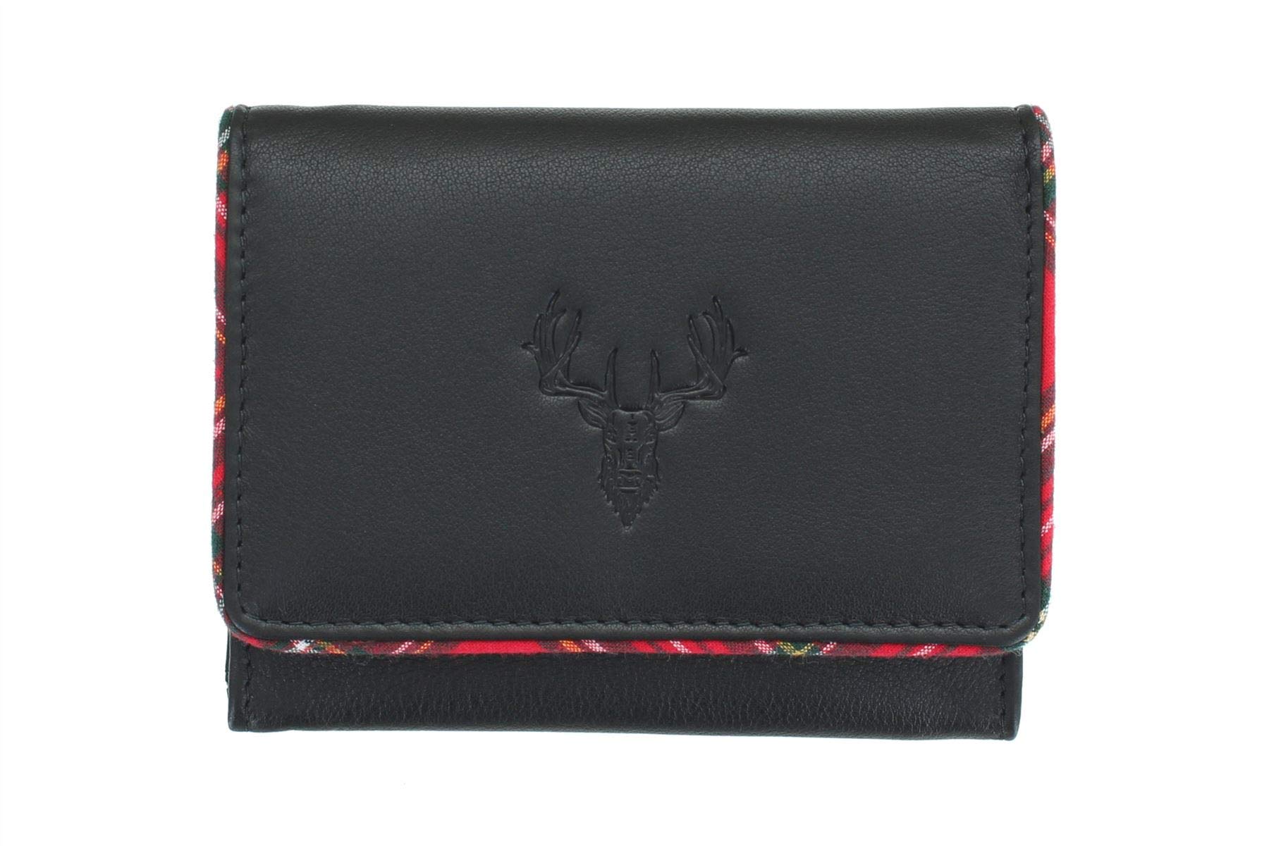 Mala Braemar Range Compact Leather Coin Purse RFID 4181_7 Black โ image 1