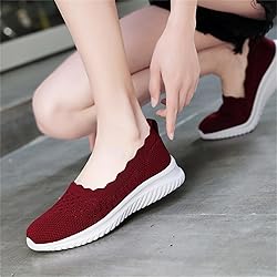 Touchmosees Women Air Cushion Slip-on Walking Shoes