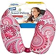 Cloudz Patterned Microbead Airplane Travel Neck Pillow. Customize Your Comfort and Support While Traveling on a Plane, Car, Bus or Train! - Blue Print