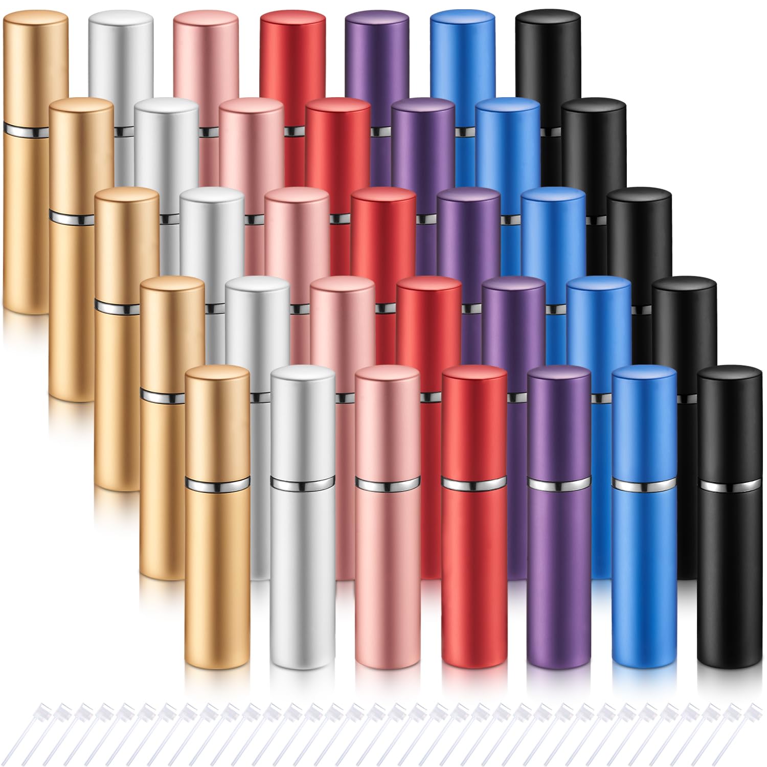Photo 1 of 35 Pieces Refillable Perfume Atomizer Mini Refillable Spray Perfume Bottle Portable Perfume Bottle with 35 Pieces Perfume Refill Pump Perfume Dispenser Pump Transfer Tool for Outgoing (10ml)