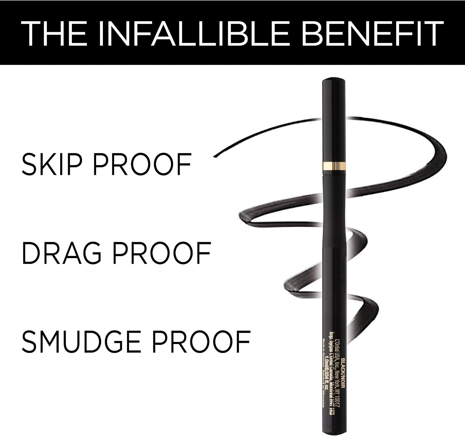L'Oreal Paris The Super Slim Eyeliner by Infallible, 0.034 Oz - Image 5