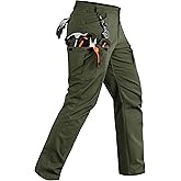 TACVASEN Mens Hiking Pants Waterproof Ripstop Lightweight Breathable Stretch Work Tactical Outdoor Pants with 8 Pockets