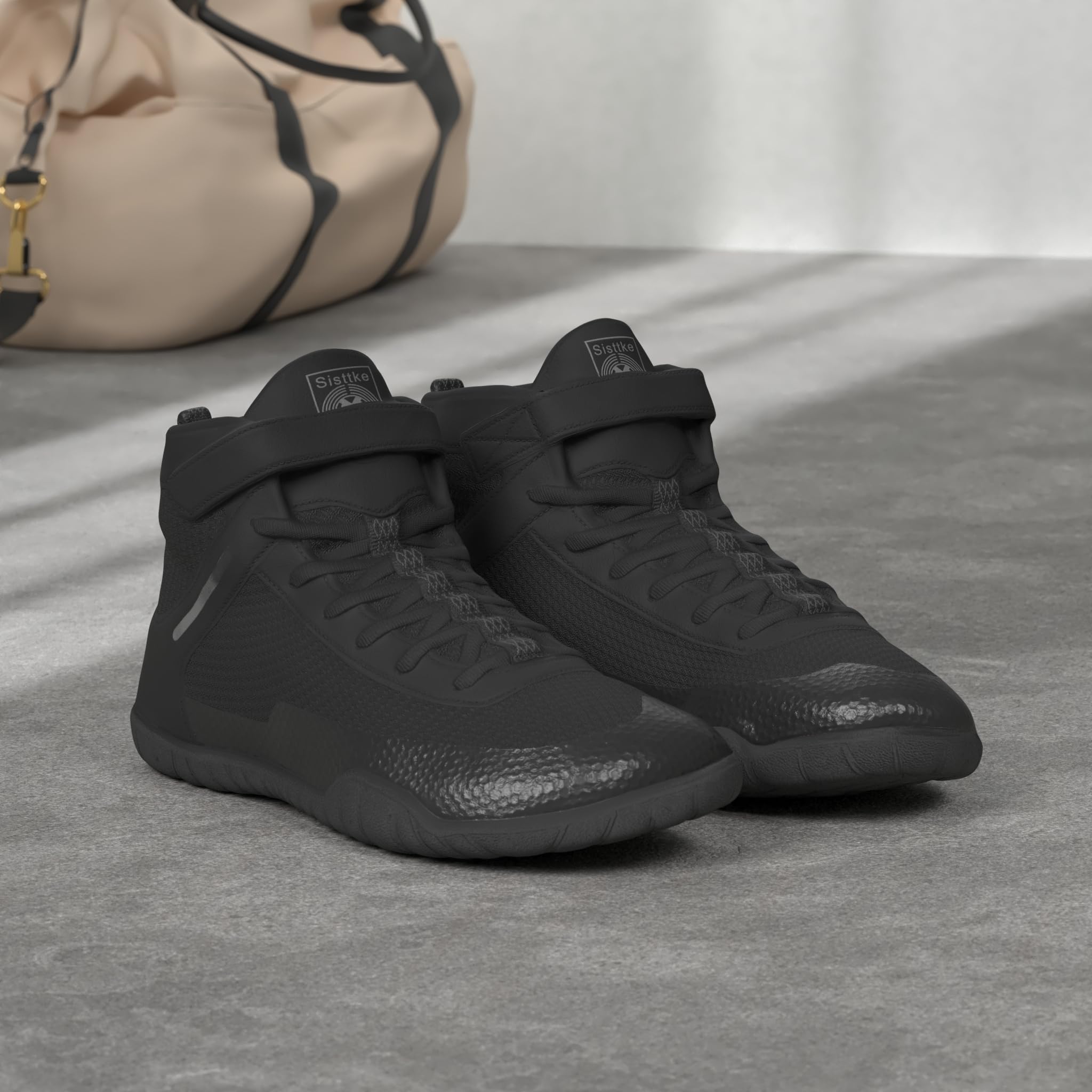 Wrestling Shoes Mens Boxing Shoe Fitness Weightlifting Powerlifting Zero Drop Sole