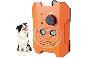 ciedaly Ultrasonic Dog Bark Deterrent, Bark Box Anti Barking with 3 Modes, Anti Barking Devices Device Stop Barking Dog Devices for Indoor Outdoor Rechargeable 50ft Range (orange)