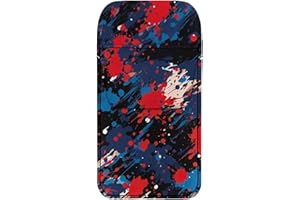 SUITOSELFY Colorful Splash Pen Pocket Protector for Lab Coats Shirts Pants,Leather Pencil Holder Pocket Pouch Organizer,Pocket Protectors for Pens and Pencils