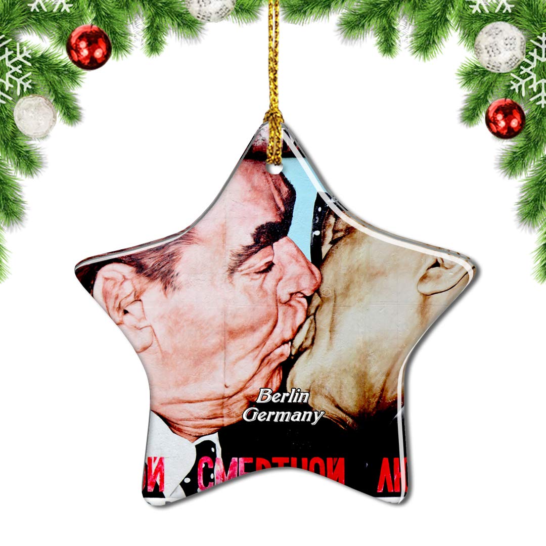 Weekino Alemania Memorial del Muro de Berlín Decoración de Navidad