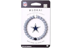 Lokai NFL Football Collection Beaded Bracelets for Men & Women - Silicone Jewelry Beaded Friendship Bracelet for Women & Men - Sports Team Gear, Apparel & Accessories
