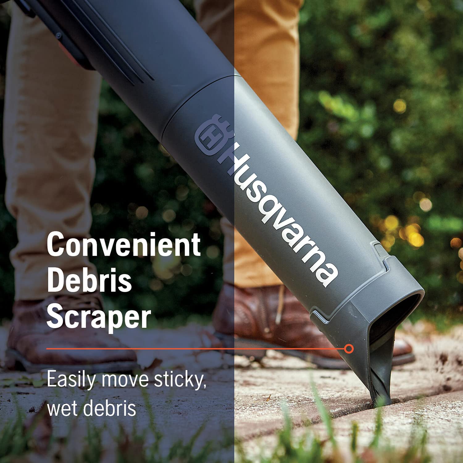Husqvarna 230iB Battery Powered Cordless Leaf Blower, 136-MPH 650-CFM Electric Leaf Blower with Brushless Motor and Quiet Operation, 4 Ah Battery and Charger Included