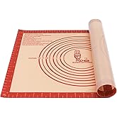 Extra Thick Silicone Pastry Mat Large for NonStick Baking Mat with Measurement,for Kneading,Fondant/Counter Pad, Dough Rollin