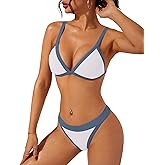swimall Women's Triangle Bikini Set Sexy Brazilian Sporty Two Piece Swimsuit Cute Bathing Suit