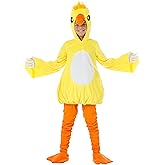 Kids Yellow Duck Halloween Costume | Adorable Hooded Duck Tunic with Pants, and Booties for Dress-Up and Playtime