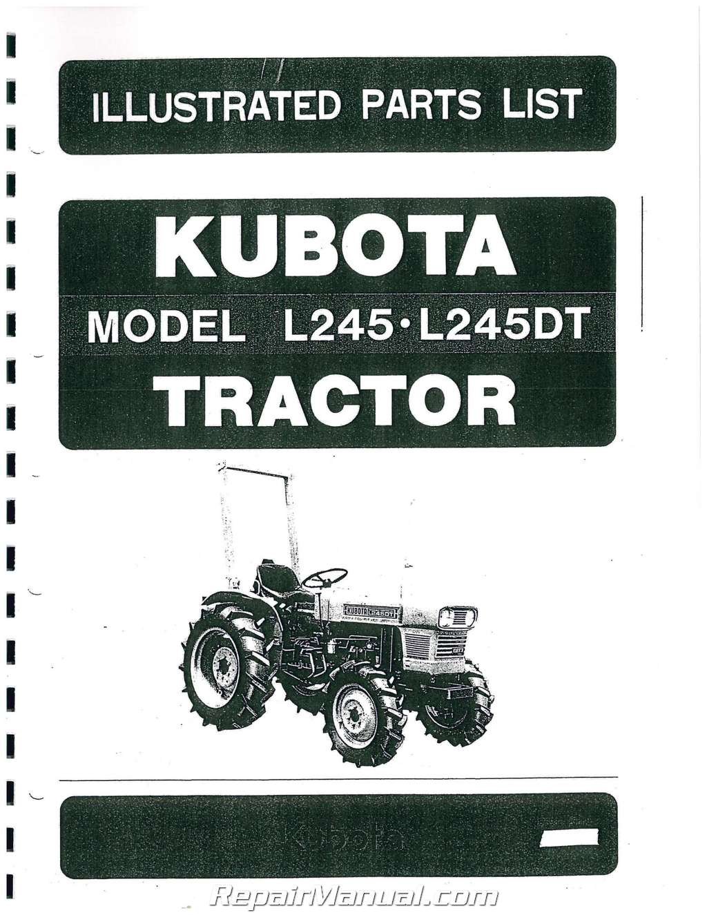 Kubota Tractor Spare Parts List Reviewmotors.co