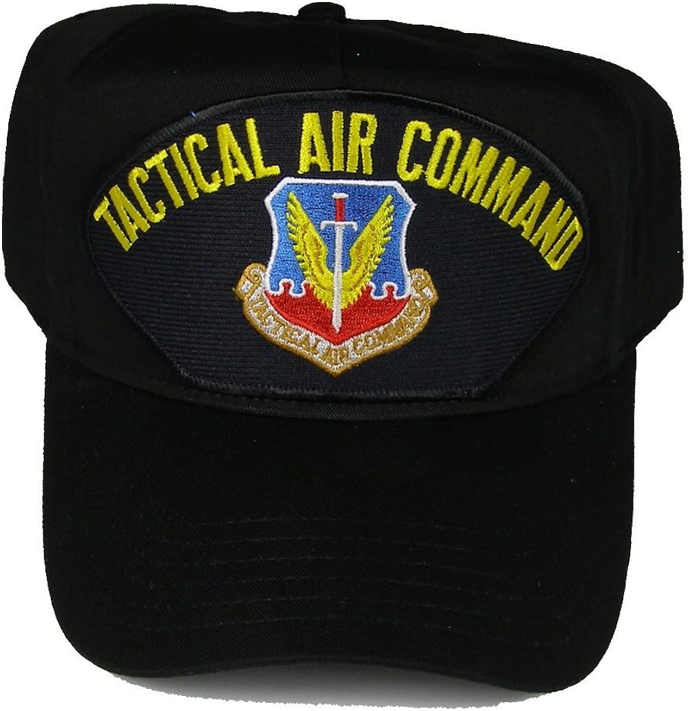 Tactical AIR Command HAT with TAC Shield Black Veteran Owned Business Clothing