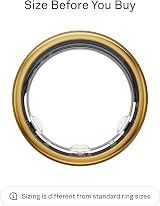 Oura Gen3 Horizon Smart Ring Gold Size 13 Sleep Heart Rate Fitness Tracking view 2