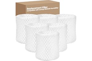 DerBlue 6 Pack Humidifier Replacement Filter Compatible with Canopy Bedside Humidifier and Nursery Humidifier,Wood Pulp & Paper Filter