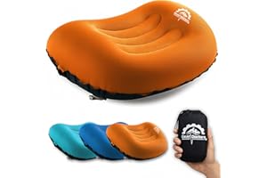 Gear Doctors 100g Compact Ultralight Inflatable Camping Pillow — Inflatable Pillow For Camping— Pillows For Sleeping, Ergonom