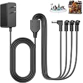 4.5V Power Adapter Compatible with Lemax Lighted Accessory 94566 74227 | for 94563 94564 74706 Lighted - Charger for Christmas Halloween House Village Mini Lighting Building Decoration Spooky Town
