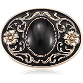KOORASY Vintage Western Cowboy Cowgirl Native American Color Synthetic Stone Texas Belt Buckle for Men Women