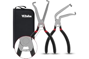 YEZriler Electrical Disconnect Pliers, 37980 37960 Electrical Connector Pliers Sets for Cars, Fuel Line Petrol Clip Pipe Pliers, Automotive Electrical Tools Hose Disconnect Tools - Spring Model