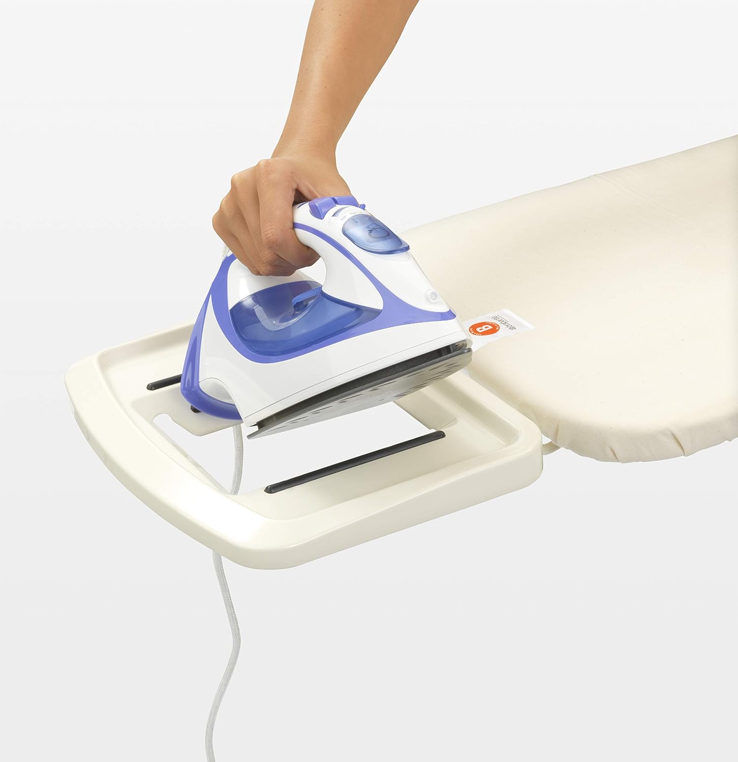 Brabantia Size B Ironing Board (124 x 38cm) 7 Height Options, Solid Steam Iron Rest Holder (Ice Water) Non-Slip Feet - Image 4